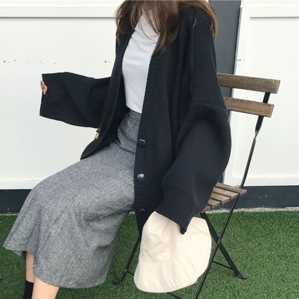 2021 autumn winter new plus fashion women warm loose size long section solid color sweater coat female cardigan pp452 yho0, White;black
2021 autumn winter new plus fashion women warm loose size long section solid color sweater coat female cardigan pp452 yho0, White;black