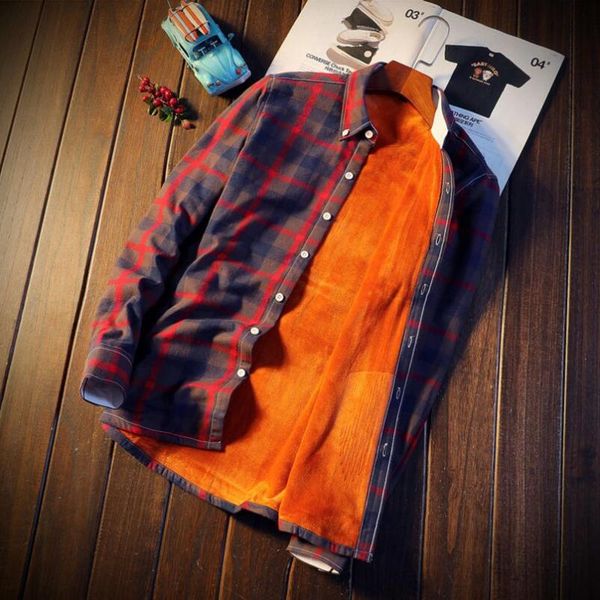 men's casual shirts brand winter shirt men plaid thick warm fleece pure cotton camisa masculina chemise homme size -5xl, White;black
men's casual shirts brand winter shirt men plaid thick warm fleece pure cotton camisa masculina chemise homme size -5xl, White;black