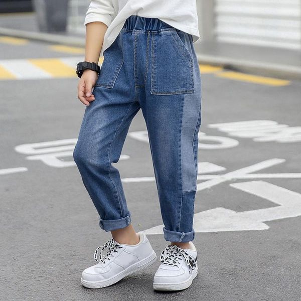 jeans ienens kids classic boy casual denim pants patchwork 5-13 years child elastic waist trousers spirng autumn clothes, Blue
jeans ienens kids classic boy casual denim pants patchwork 5-13 years child elastic waist trousers spirng autumn clothes, Blue