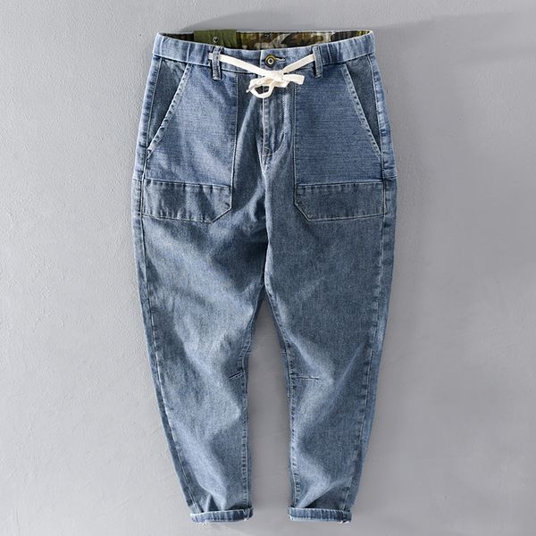 2021 spring new style ankle-length stretch jeans pants casual fashion denim trousers for men spodnie pantalones un pantalon j9xy, Blue
2021 spring new style ankle-length stretch jeans pants casual fashion denim trousers for men spodnie pantalones un pantalon j9xy, Blue
