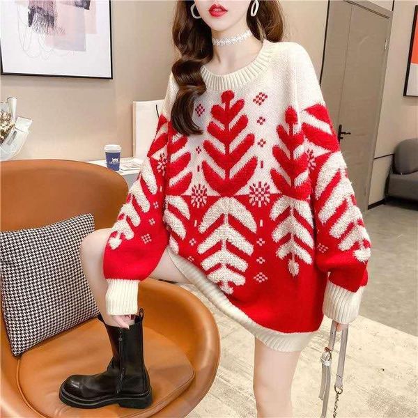 200kg large fashion women's new loose snowflake leaf sweater sweater lazy fashion, White;black
200kg large fashion women's new loose snowflake leaf sweater sweater lazy fashion, White;black
