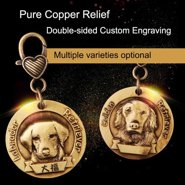 dog tag,id card pure copper tag identity custom made teddy golden customized relief quality carving anti-loss pet
dog tag,id card pure copper tag identity custom made teddy golden customized relief quality carving anti-loss pet