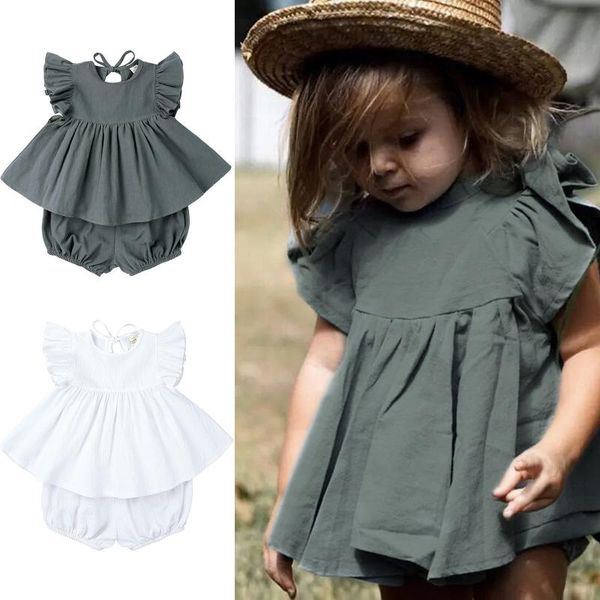 clothing sets ruffle baby girl clothes summer born infant girls short sleeves solid +solid shorts outfit kids, White
clothing sets ruffle baby girl clothes summer born infant girls short sleeves solid +solid shorts outfit kids, White
