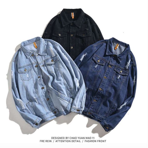 spring and autumn new versatile cool men's casual long sleeve denim jacket for men coat ing, Black;brown
spring and autumn new versatile cool men's casual long sleeve denim jacket for men coat ing, Black;brown