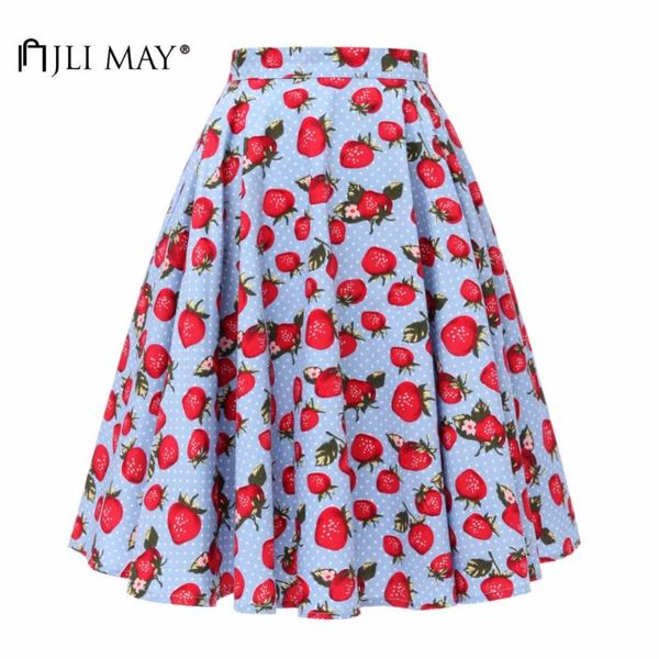 skirts jli may vintage 50s strawberry printed chic skirt summer women retro elegant party formal midi a-line robe clothes korean style, Black
skirts jli may vintage 50s strawberry printed chic skirt summer women retro elegant party formal midi a-line robe clothes korean style, Black