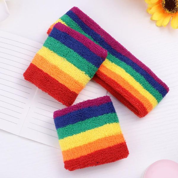 wrist support 3 pieces striped sweatbands set includes 1 piece sports headband and 2 wristbands colorful cotton stre, Black;red
wrist support 3 pieces striped sweatbands set includes 1 piece sports headband and 2 wristbands colorful cotton stre, Black;red