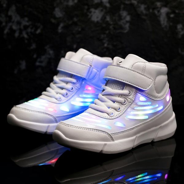 sneakers luminous shoes children glowing student sports light led casual boys girls kids pu leather flats 25-37, Black;red
sneakers luminous shoes children glowing student sports light led casual boys girls kids pu leather flats 25-37, Black;red
