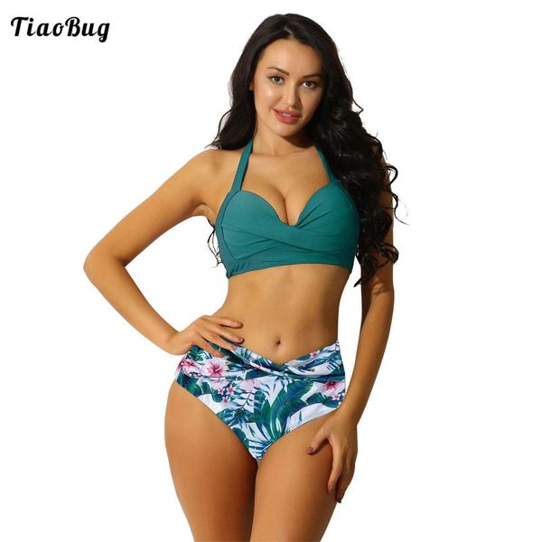 one-piece suits tiaobug fashion women summer 2pcs flower print bikini sets swimwear bathing suit halter ruched high waist beach swimsuit
one-piece suits tiaobug fashion women summer 2pcs flower print bikini sets swimwear bathing suit halter ruched high waist beach swimsuit