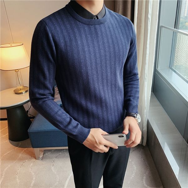 Britnico New Estilo Fake-2pieces Listrado Camisola Roupas Masculinas Simples Ajuste Fino Malha Pull Plus Size RWHM, White;black
Britnico New Estilo Fake-2pieces Listrado Camisola Roupas Masculinas Simples Ajuste Fino Malha Pull Plus Size RWHM, White;black