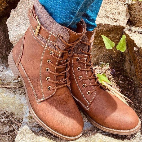 boots leather biggest size women vintage retro lace up female motorcycles mid-calf, Black
boots leather biggest size women vintage retro lace up female motorcycles mid-calf, Black