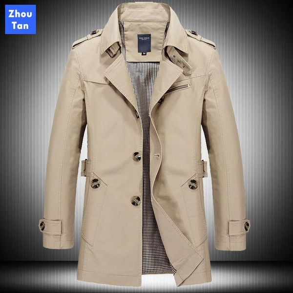 new men fashion long section jacket coat spring brand men's casual fit wild overcoat jacket solid color trench coat male, Black;brown
new men fashion long section jacket coat spring brand men's casual fit wild overcoat jacket solid color trench coat male, Black;brown