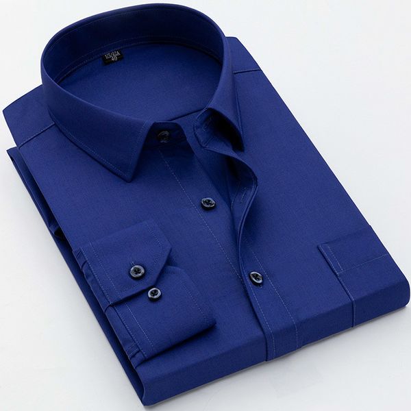 quality men long mouw standard fit solid basic shirt patch single pocket formula social white work office shirts, White;black
quality men long mouw standard fit solid basic shirt patch single pocket formula social white work office shirts, White;black