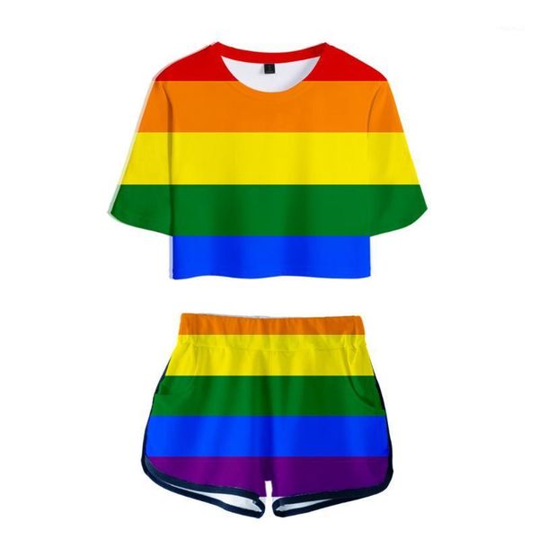 fashion 3d printed two piece set rainbow flag lesbians gays summer clothes for women casual crop and shorts women's tracksuits, Gray
fashion 3d printed two piece set rainbow flag lesbians gays summer clothes for women casual crop and shorts women's tracksuits, Gray
