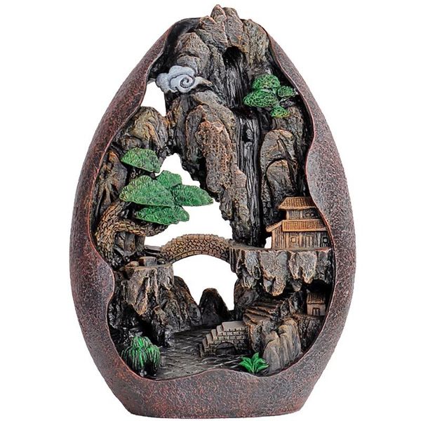 lofty mountains and flowing water backflow incense burner cerative resin smoke waterfall incense sticks holder
lofty mountains and flowing water backflow incense burner cerative resin smoke waterfall incense sticks holder