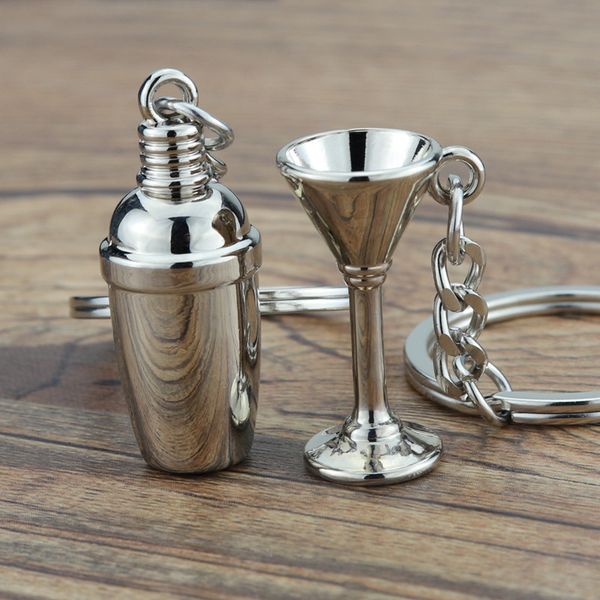 keychains shake bottle key chain fashion cocktail cup pendant wine mixing appliance can be printed with accessories, Silver
keychains shake bottle key chain fashion cocktail cup pendant wine mixing appliance can be printed with accessories, Silver