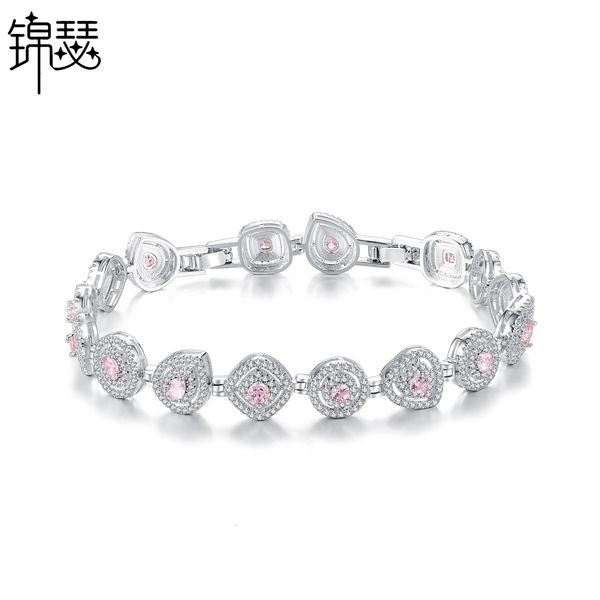 bangles bracelet jinse yingyue copper inlaid 3a zircon fashion korean version simple with extended chain women's gift, Black
bangles bracelet jinse yingyue copper inlaid 3a zircon fashion korean version simple with extended chain women's gift, Black