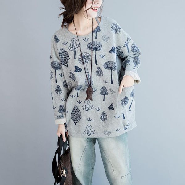2021 autumn new large size floral print female korean hoodies full sleeve o-neck pockets loose women 2 colors hoodies, Black
2021 autumn new large size floral print female korean hoodies full sleeve o-neck pockets loose women 2 colors hoodies, Black