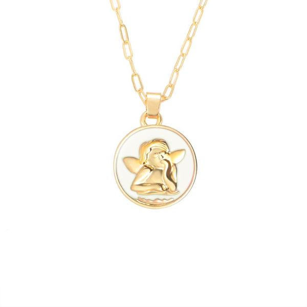 chains cupid round alloy pendant cross chain lady necklace female girl birthday jewelry gift, Silver
chains cupid round alloy pendant cross chain lady necklace female girl birthday jewelry gift, Silver