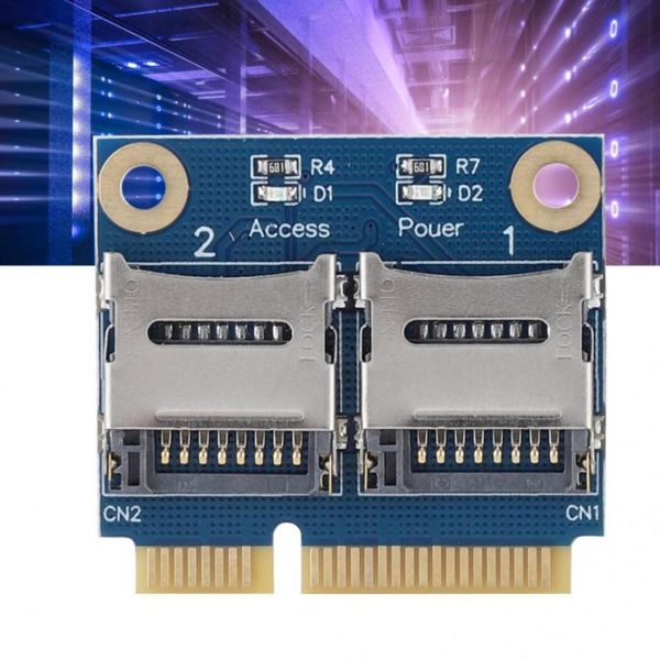 computer cables & connectors mini pci-e to dual micro secure digital tf adapter card converter extender accessories
computer cables & connectors mini pci-e to dual micro secure digital tf adapter card converter extender accessories