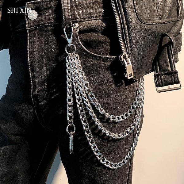 keychains shixin layered punk chunky trousers chain keychain for women hip hop waist pants men fashion key chains wallet holder 2021, Silver
keychains shixin layered punk chunky trousers chain keychain for women hip hop waist pants men fashion key chains wallet holder 2021, Silver