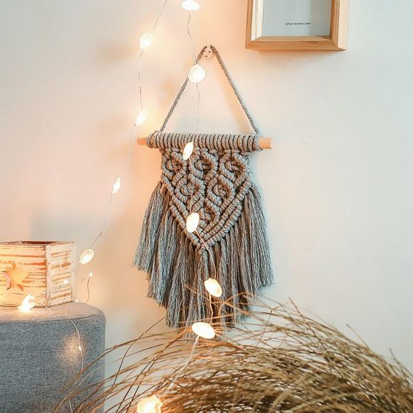 hand-woven tapestry wall hanging macrame ornament bohemian style pendent home room dorm decoration
hand-woven tapestry wall hanging macrame ornament bohemian style pendent home room dorm decoration