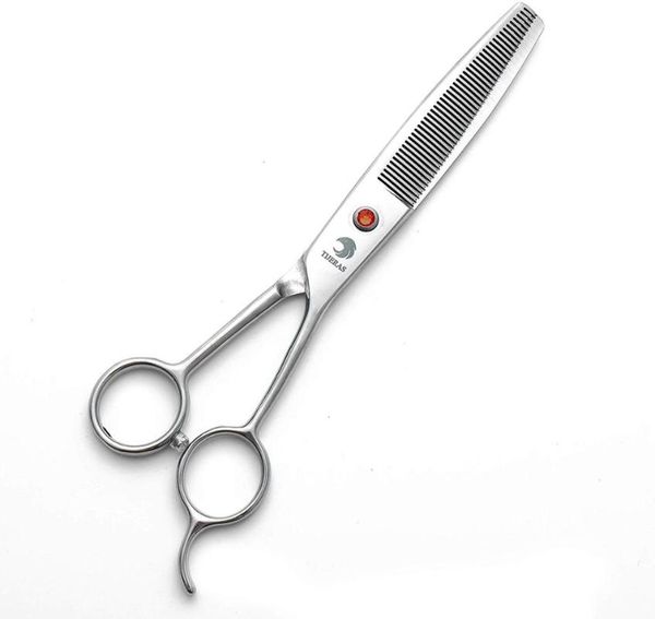 hair scissors tijeras 6.5" professional dog/pet grooming thinning shears dog cutting japanese 440c 46-teeth for pet groomer
hair scissors tijeras 6.5" professional dog/pet grooming thinning shears dog cutting japanese 440c 46-teeth for pet groomer