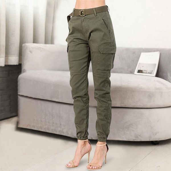 women's pants & capris 2021 women high waist slim jogger cargo solid color with matching belt army green fitness sweatpants mujer panta, Black;white
women's pants & capris 2021 women high waist slim jogger cargo solid color with matching belt army green fitness sweatpants mujer panta, Black;white