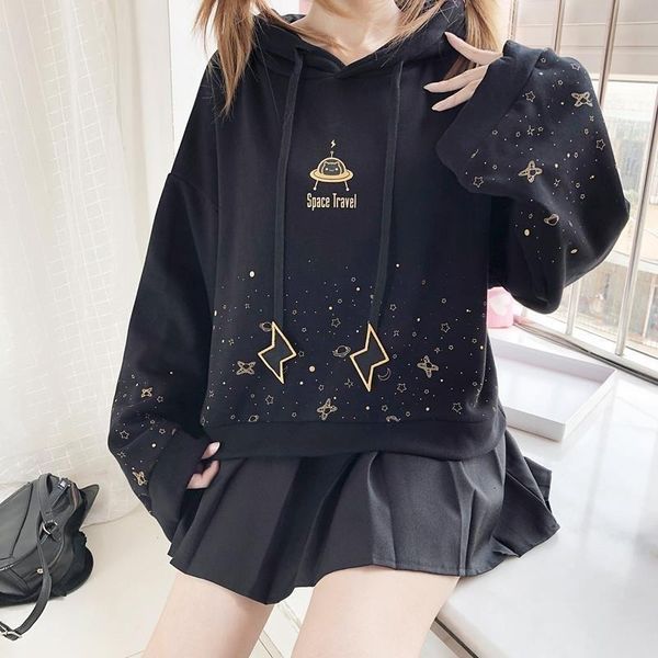 2021 kawaii hoodies inverno moda impresso feminino japons manga longa solta mais veludo preto pulver opb7, Black
2021 kawaii hoodies inverno moda impresso feminino japons manga longa solta mais veludo preto pulver opb7, Black