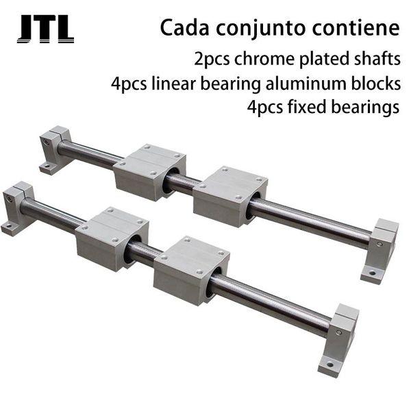 bearings 2pcs linear rail shaft od8/10/12/16 300-800mm optical axis+4pcs scsuu bearing blocks+4pcs support for 3d print
bearings 2pcs linear rail shaft od8/10/12/16 300-800mm optical axis+4pcs scsuu bearing blocks+4pcs support for 3d print