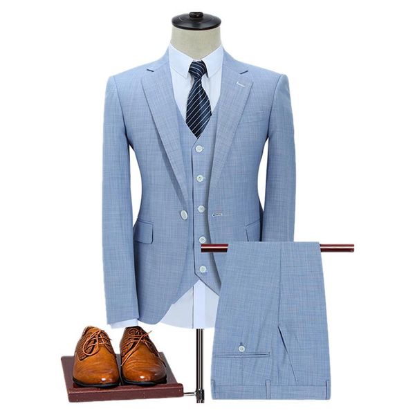 jacket+pants+vest) 3 pieces slim fit mens suit casual groom wedding suits for men 2021 male business casual solid color suits, White;black
jacket+pants+vest) 3 pieces slim fit mens suit casual groom wedding suits for men 2021 male business casual solid color suits, White;black