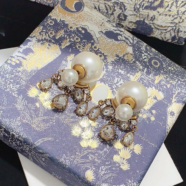 pearl diamond tassel earrings designer gold jewelry luxury stenciled letter d fashion stud earring diamond earring d2110221hl, Silver
pearl diamond tassel earrings designer gold jewelry luxury stenciled letter d fashion stud earring diamond earring d2110221hl, Silver