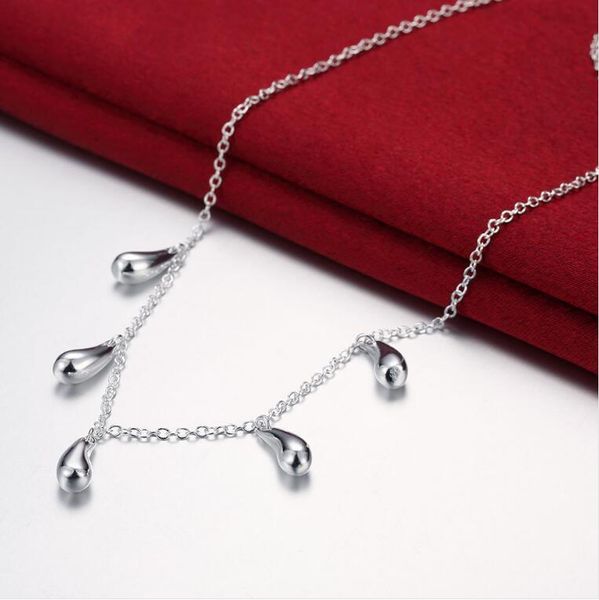 hanging five drops sterling silver plated necklace dmsn131 size 18 inchs ; fashion 925 silver plate necklaces jewelry chain
hanging five drops sterling silver plated necklace dmsn131 size 18 inchs ; fashion 925 silver plate necklaces jewelry chain