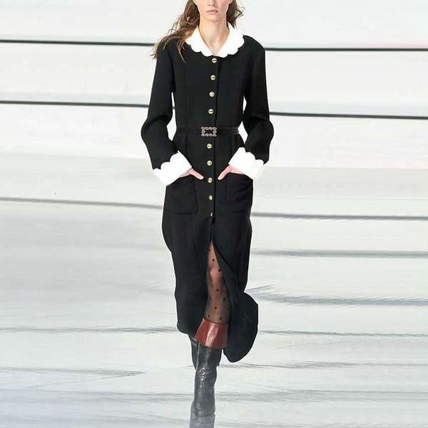 2021 new autumn winter runway designers vintage sashes single-breasted sleeve pleated long es for women rt0t, Black;gray
2021 new autumn winter runway designers vintage sashes single-breasted sleeve pleated long es for women rt0t, Black;gray