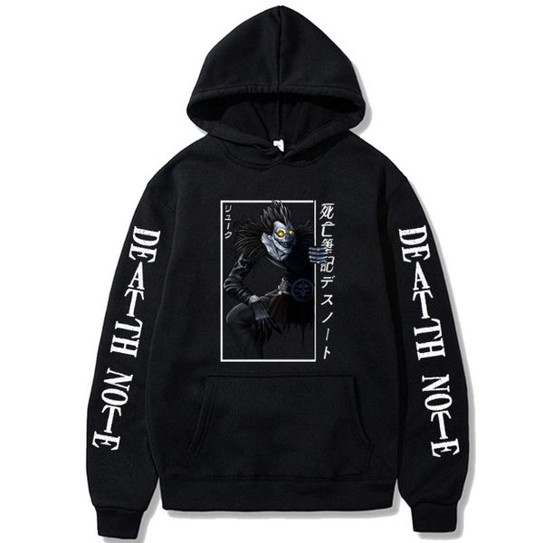 men's hoodies & sweatshirts anime death note ryuk harajuku casual streetwear cool graphic unisex, Black
men's hoodies & sweatshirts anime death note ryuk harajuku casual streetwear cool graphic unisex, Black