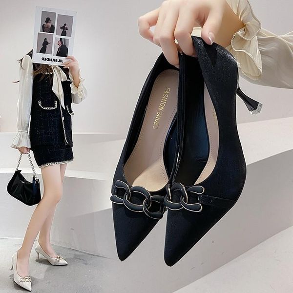 dress shoes spring summer women fashion chain decoration pumps women's single temperament high heels feamle sandals slingback, Black
dress shoes spring summer women fashion chain decoration pumps women's single temperament high heels feamle sandals slingback, Black