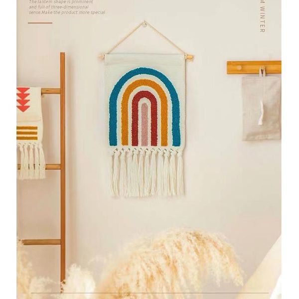 decorative objects & figurines nordic nursery wall decoration handmade rainbow tapestry kids room cotton tassels boy girl handing decor
decorative objects & figurines nordic nursery wall decoration handmade rainbow tapestry kids room cotton tassels boy girl handing decor