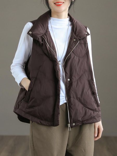 women's down & parkas autumn winter 2021 lightweight vest short stand collar outer wear warm female outwear streetwear jacket, Black
women's down & parkas autumn winter 2021 lightweight vest short stand collar outer wear warm female outwear streetwear jacket, Black