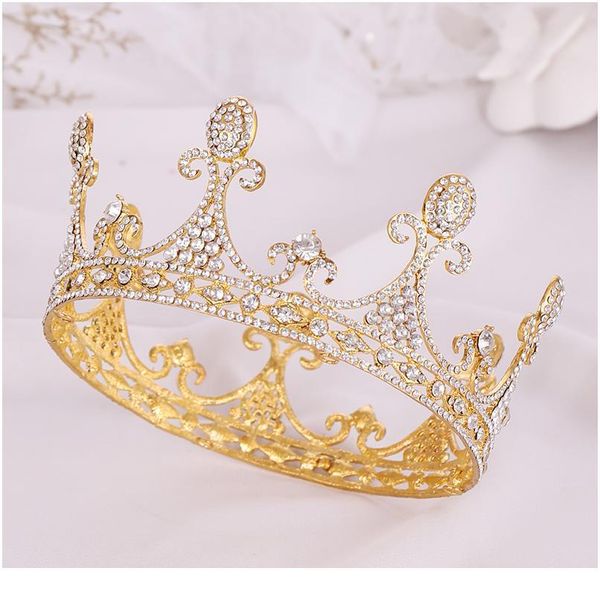 trendy golden wedding round crown tiara crystal rhinestone bridal hair accessories headdress wedding hair jewelry roy jllzvf, Silver
trendy golden wedding round crown tiara crystal rhinestone bridal hair accessories headdress wedding hair jewelry roy jllzvf, Silver