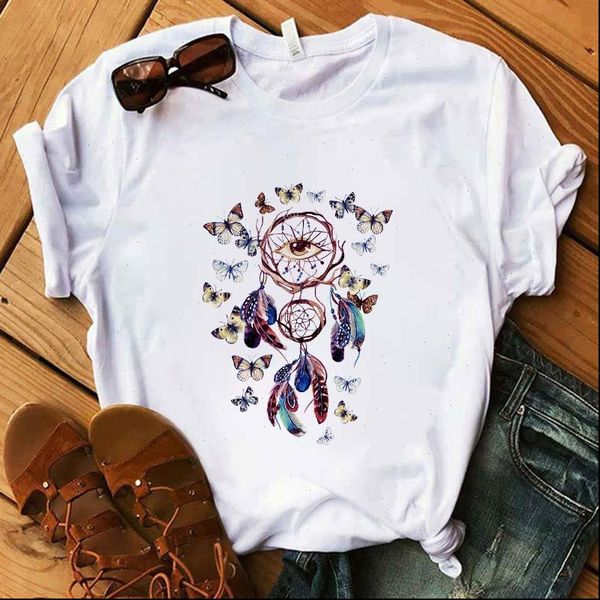 female t shirt cartoon flower dreamcatcher t shirt printing harajuku graphic t shirt kawaii short sleeve women drop shipping, White
female t shirt cartoon flower dreamcatcher t shirt printing harajuku graphic t shirt kawaii short sleeve women drop shipping, White