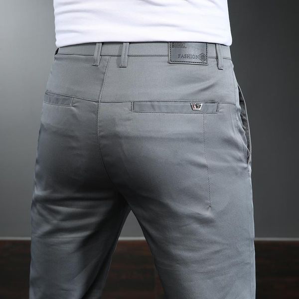 men's pants stretch brand tencel business casual loose straight thin trousers male classic fashion clothes 2021 four seasons, Black
men's pants stretch brand tencel business casual loose straight thin trousers male classic fashion clothes 2021 four seasons, Black