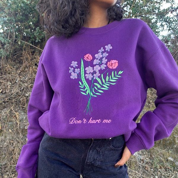 womens sweatshirt flowers embroidery purple casual streetwear england style hoodies autumn cotton harajuku pullover, White
womens sweatshirt flowers embroidery purple casual streetwear england style hoodies autumn cotton harajuku pullover, White