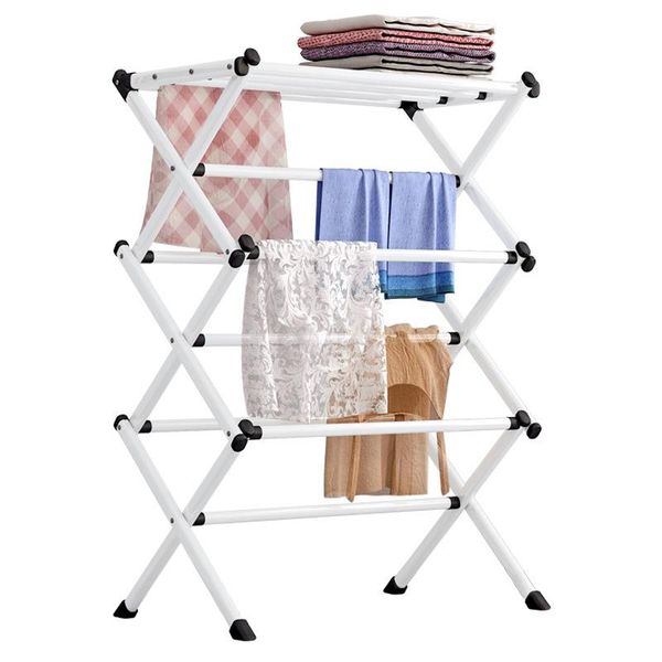hangers & racks iron folding clothes drying rack indoor outdoor laundry airer room storage stand foldable - white
hangers & racks iron folding clothes drying rack indoor outdoor laundry airer room storage stand foldable - white