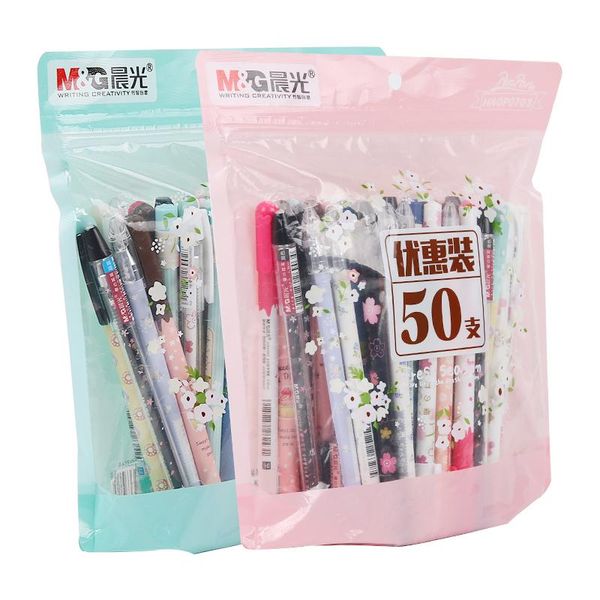 gel pens 50pcs/set qshic stationery set 0.35/0.38 ink pen wholesaler factory students office supplies
gel pens 50pcs/set qshic stationery set 0.35/0.38 ink pen wholesaler factory students office supplies