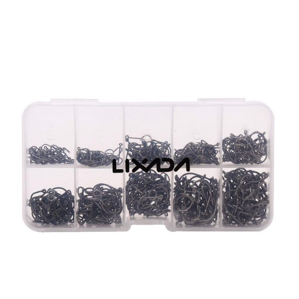 fishing hooks lixada 500pcs / 600pcs fish jig with hole tackle hook storage box 3# -12# 10 sizes carbon steel
fishing hooks lixada 500pcs / 600pcs fish jig with hole tackle hook storage box 3# -12# 10 sizes carbon steel