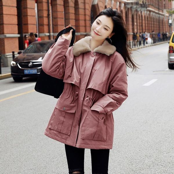 women's down & parkas winter women's clothes autumn thicken pink jacket famale loose korean style woman's slim coats casaco fem, Black
women's down & parkas winter women's clothes autumn thicken pink jacket famale loose korean style woman's slim coats casaco fem, Black