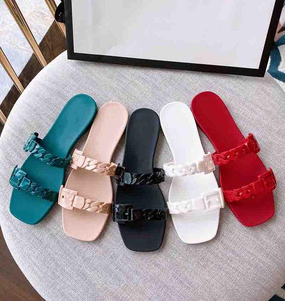 designers lady sandals fashion comfortable chain jelly slippers luxurys women frosting foot pad slipper, Black
designers lady sandals fashion comfortable chain jelly slippers luxurys women frosting foot pad slipper, Black
