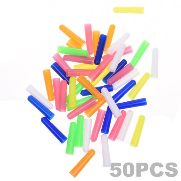 refills 50pcs random color plastic pencil cap protector, Black;red 
refills 50pcs random color plastic pencil cap protector, Black;red