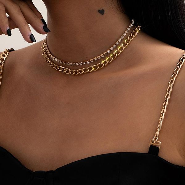 pendant necklaces fashion multilayer double layer necklace for women shiny crystal clavicle chain simple boho collar punk choker party jewel, Silver
pendant necklaces fashion multilayer double layer necklace for women shiny crystal clavicle chain simple boho collar punk choker party jewel, Silver