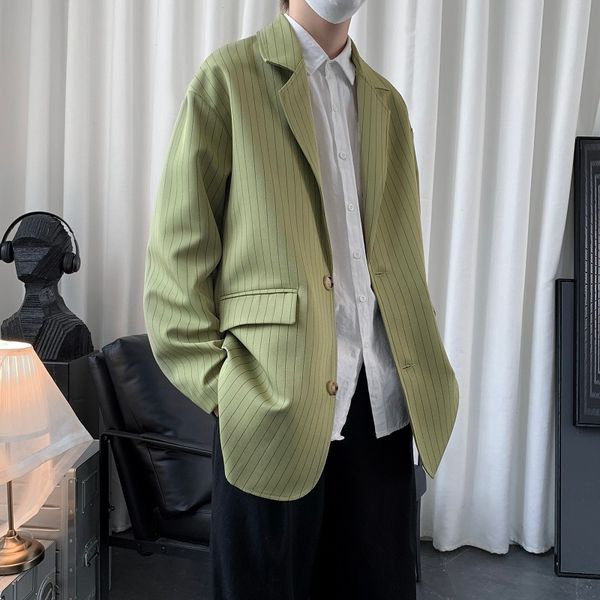 men new male striped suit jacket masculino 2021 spring casual mens fashion blazer hip hop streetwear 5colors 2xl-m n6ui, White;black
men new male striped suit jacket masculino 2021 spring casual mens fashion blazer hip hop streetwear 5colors 2xl-m n6ui, White;black