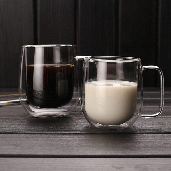 wine glasses 2021 250ml/350ml heat-resistant double wall glass cup beer coffee cups with handle mug tea mugs transparent drinkware
wine glasses 2021 250ml/350ml heat-resistant double wall glass cup beer coffee cups with handle mug tea mugs transparent drinkware
